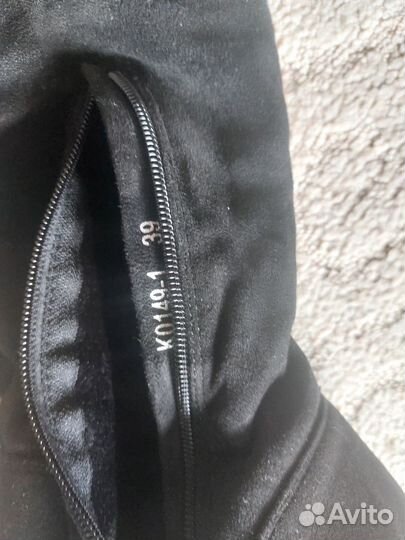 Ботфорты замшевые 39