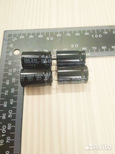 Конденсатор Rubycon 100в 470мкф. 10шт