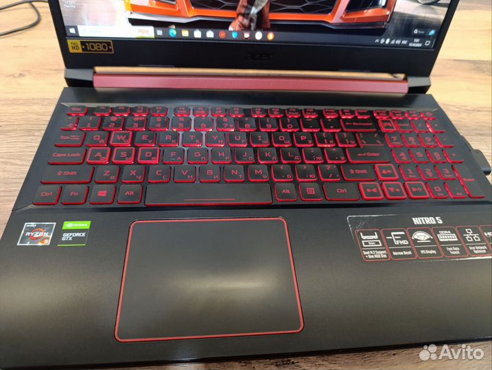 Игровой ноутбук acer nitro 5 1650/16gb/ips