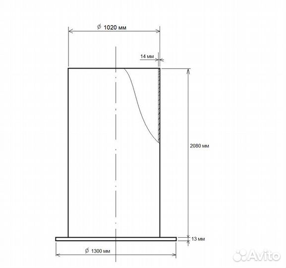 Бак, труба 1020
