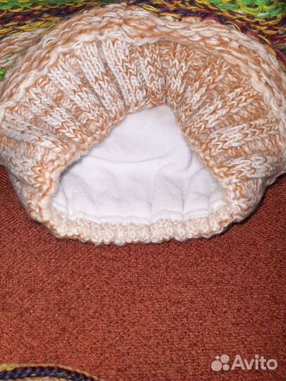 Шапка зимняя со снудом женская