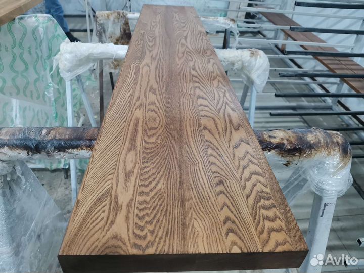 Столешница из дуба 40х600х1600мм покрытие масло