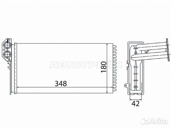 Радиатор отопителя салона mercedes sprinter 95-00