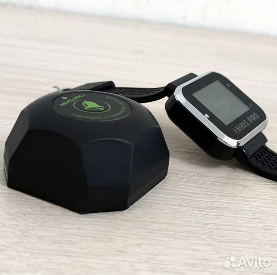 Кнопка вызова официанта модель Бургер с часами