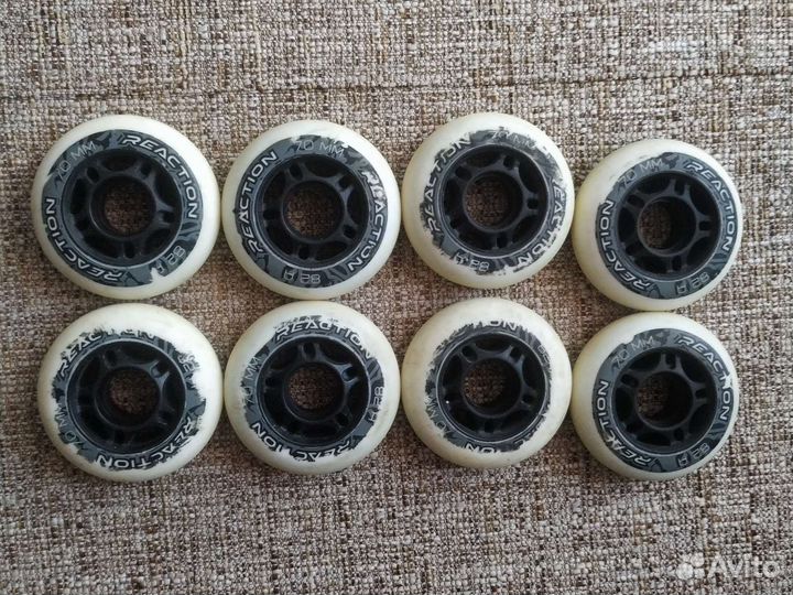 Колеса для роликов, 82а, 70мм, 8шт