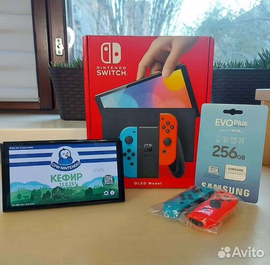 New Прошитая Nintendo Switch Oled 64 - 586 GB