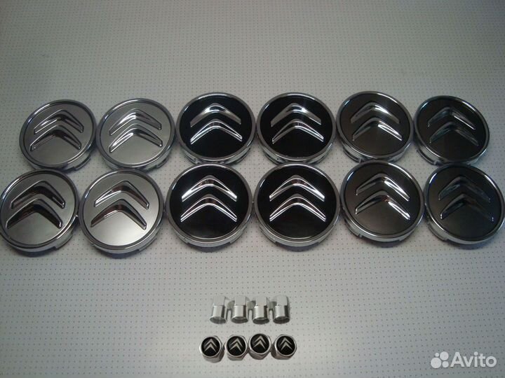 Колпачки заглушки на литые диски Citroen 60мм