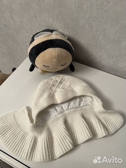 Шапка шлем на осень для девочки демисезон 44-46