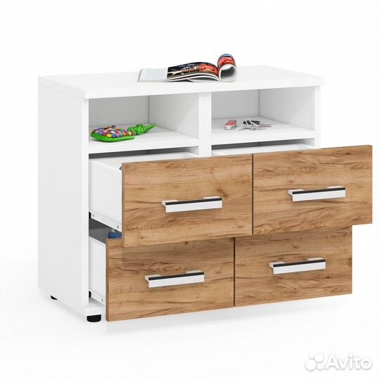 Прикроватные тумбы для кровати Мебельный Двор Белла цвет белый шагрень/крафт золотой