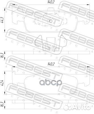 Колодки тормозные передние 2401logiif Febest