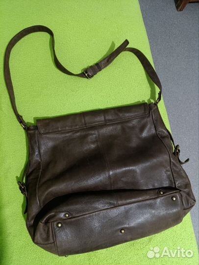 Сумка натуральная кожа коричневая