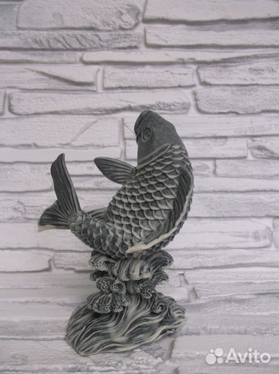 Карп Священный Карп фигурка из камня