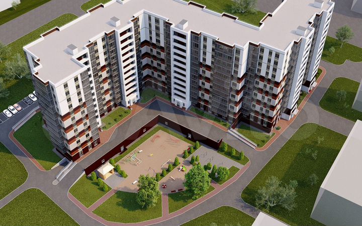 3-к. квартира, 91,6 м², 2/12 эт.