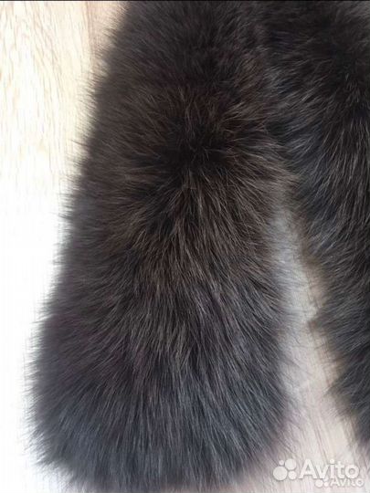 Опушка, мех на капюшон, горжетка