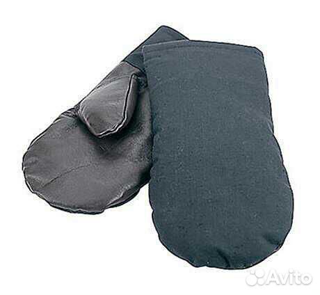 Рукавицы меховые с кожаным наладонником