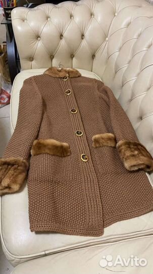 Пальто(кардиган) Trussardi,оригинал,норка