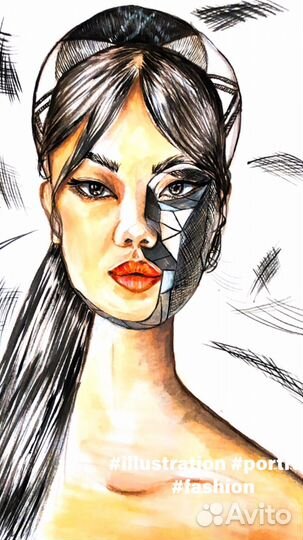 Портрет по фото на заказ. Иллюстрация