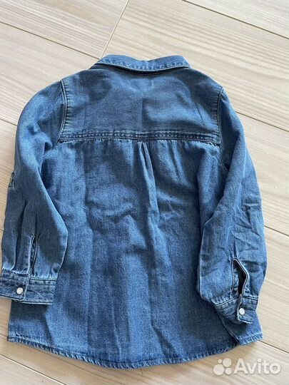Джинсовая рубашка 110 116