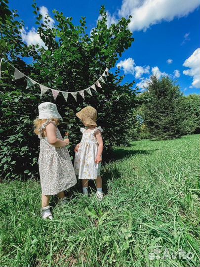 Гирлянда из флажков текстильная