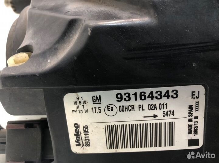 Фара 93164343 Opel Tigra 1 (1994-2003)