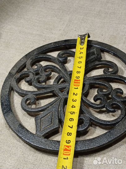 Подставка под горячее чугун Винтаж
