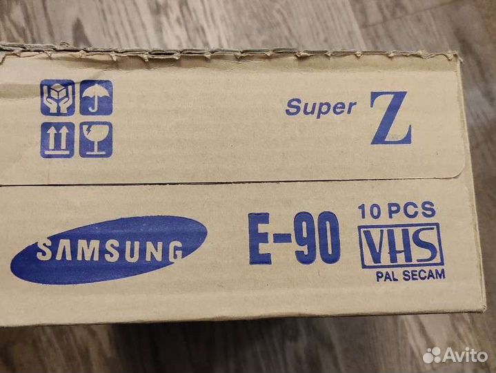 Чистые VHS кассеты Samsung 10 штук