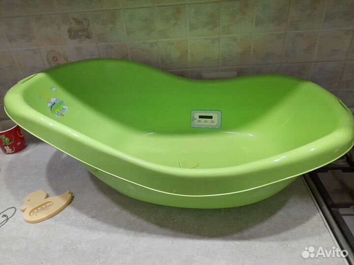 Детская ванночка с гамаком и градусником
