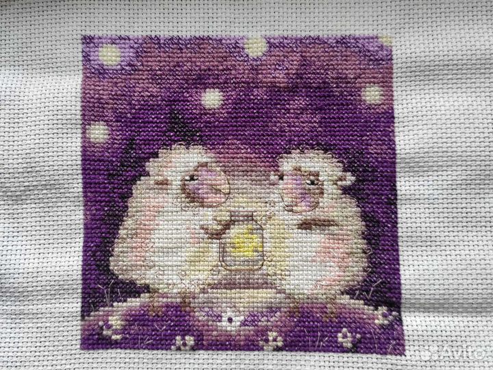 Готовая вышивка крестом 13 на 13