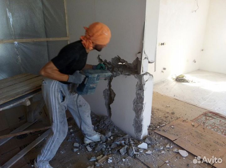 Демонтаж. Уборка строительного мусора