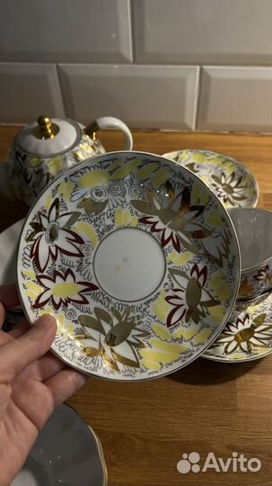Чайный сервиз лфз Золотые ромашки