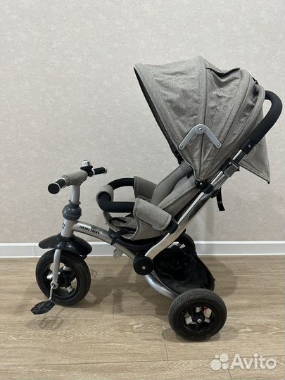 Детский 3х колесный велосипед с ручкой