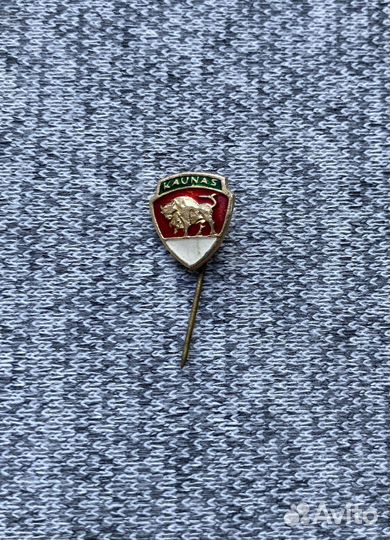 Значок - Каунас - Kaunas - Бык. Герб