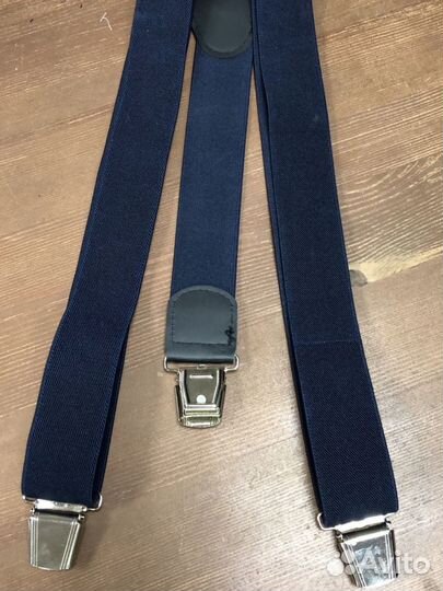 Подтяжки новые темно синие