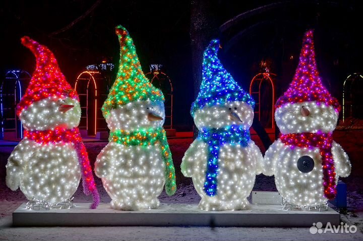 Городское оформление световыми фигурами