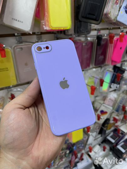 Стеклянный чехлы для iPhone 7/8/Se2020/Se2022