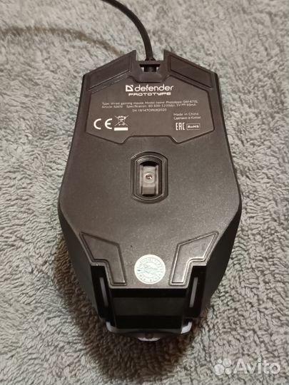 Игровая мышь Defender Prototype GM 670 L с подсв