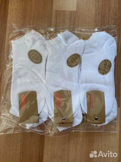 Носки белые женские 12 шт в упаковке