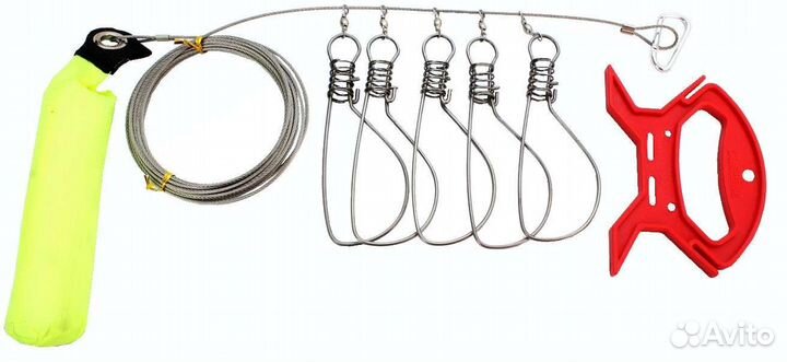 Кукан Condor, с поплавком, 5 крючков