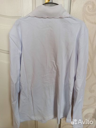 Блузки школьные белые Размер 128 и 134