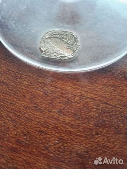 Богемское стекло бокалы рюмки фужеры