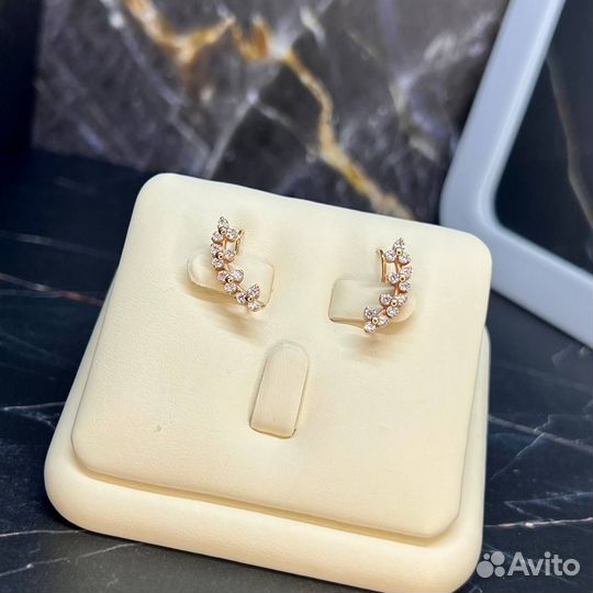 Золотые серьги 585 золото