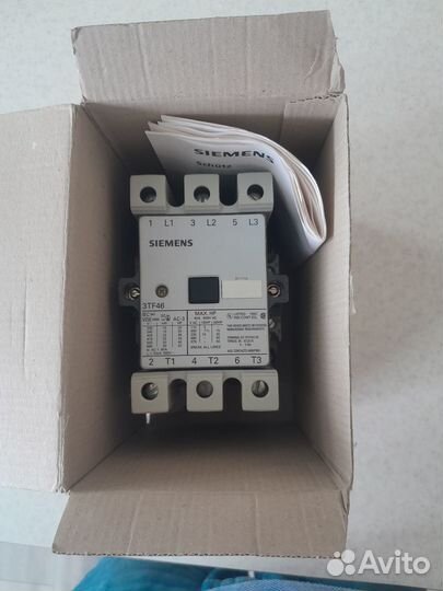 Контактор siemens 3TF46 22-oapo 22кВт 400В ас-3