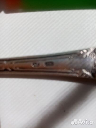 Ложка серебро столовое СССР 875