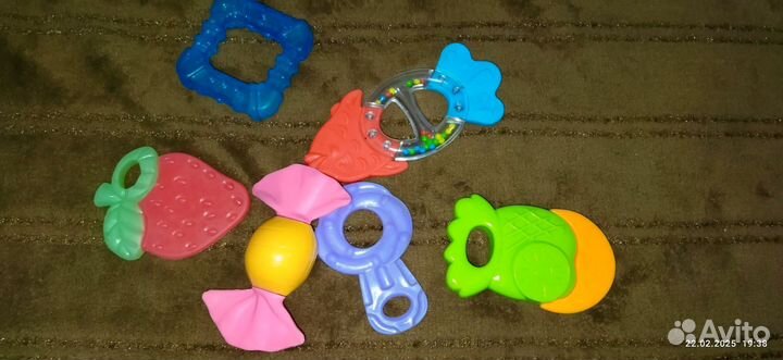 Детские игрушки погремушки. Пакетом