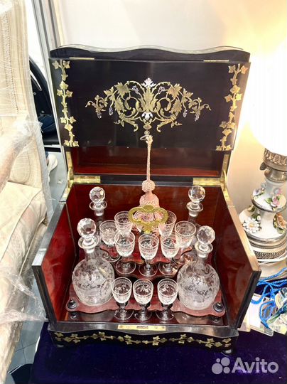 Антикварный набор для ликёра Наполеон lll