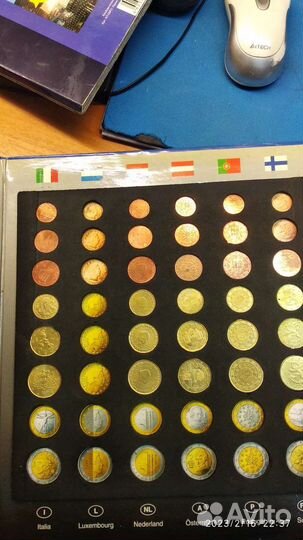 Альбом набор монет евросоюза евромонеты