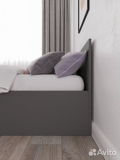 Кровать Мори крм 900.1 Графит