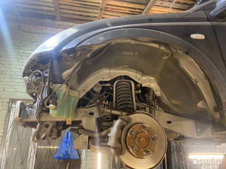 Пескоструйная обработка днища автомобиля