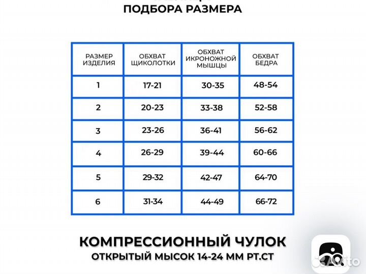 Чулки компрессионные трикотаж 1 кл 3 размер