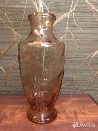 Ваза цветное стекло СССР